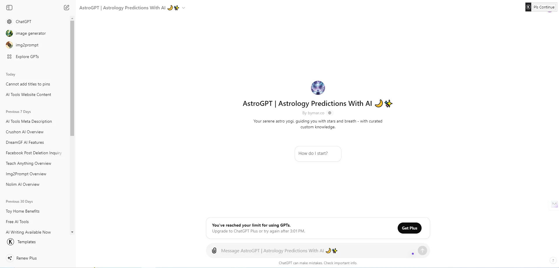 AstroGPT: AI Astrology Features, Pricing & Guide - AIListingTool