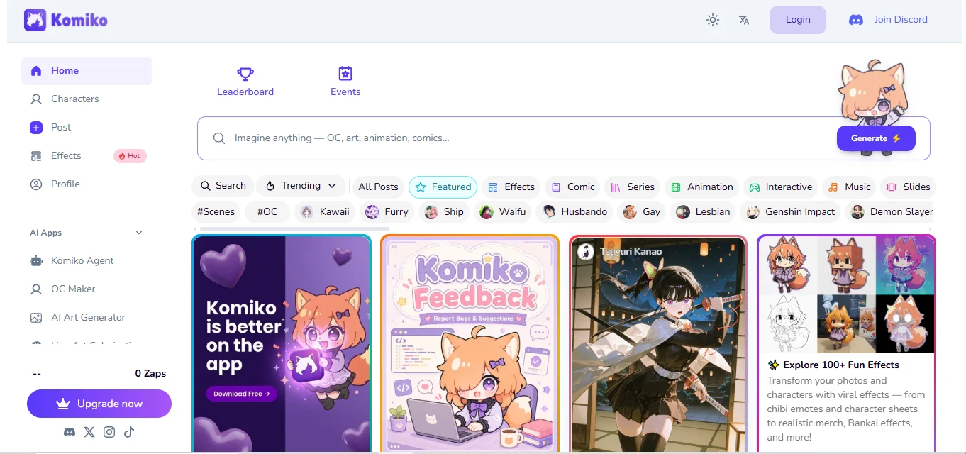 Komiko AI screenshot