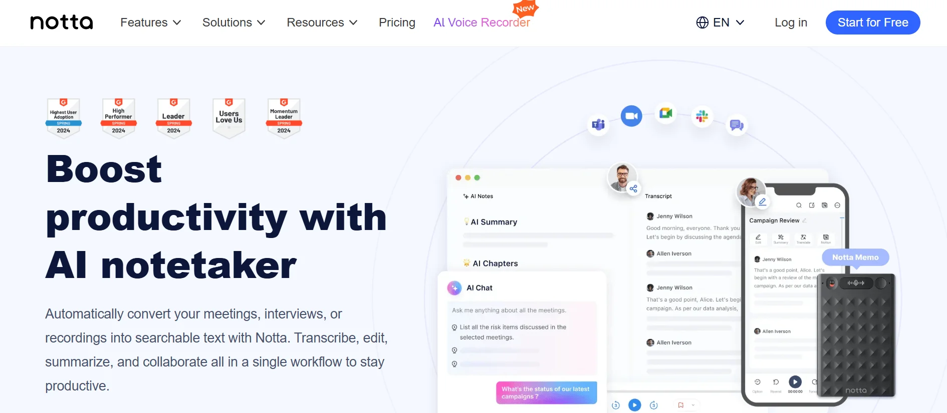 Notta AI: Best AI Transcription & Meeting Notes - AIListingTool
